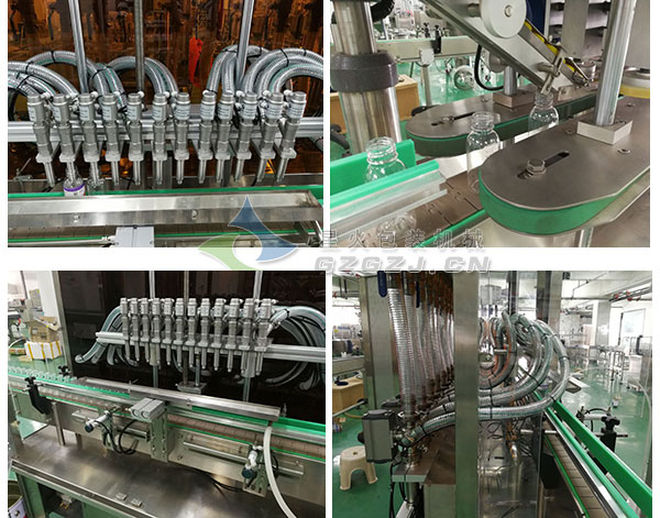 全自動(dòng)液體灌裝流水線細(xì)節(jié)